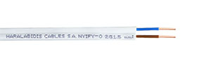 Καλώδιο Δύσκαμπτο NYIFY-O (ΠΛΑΚΕ) 2X1,5mm²